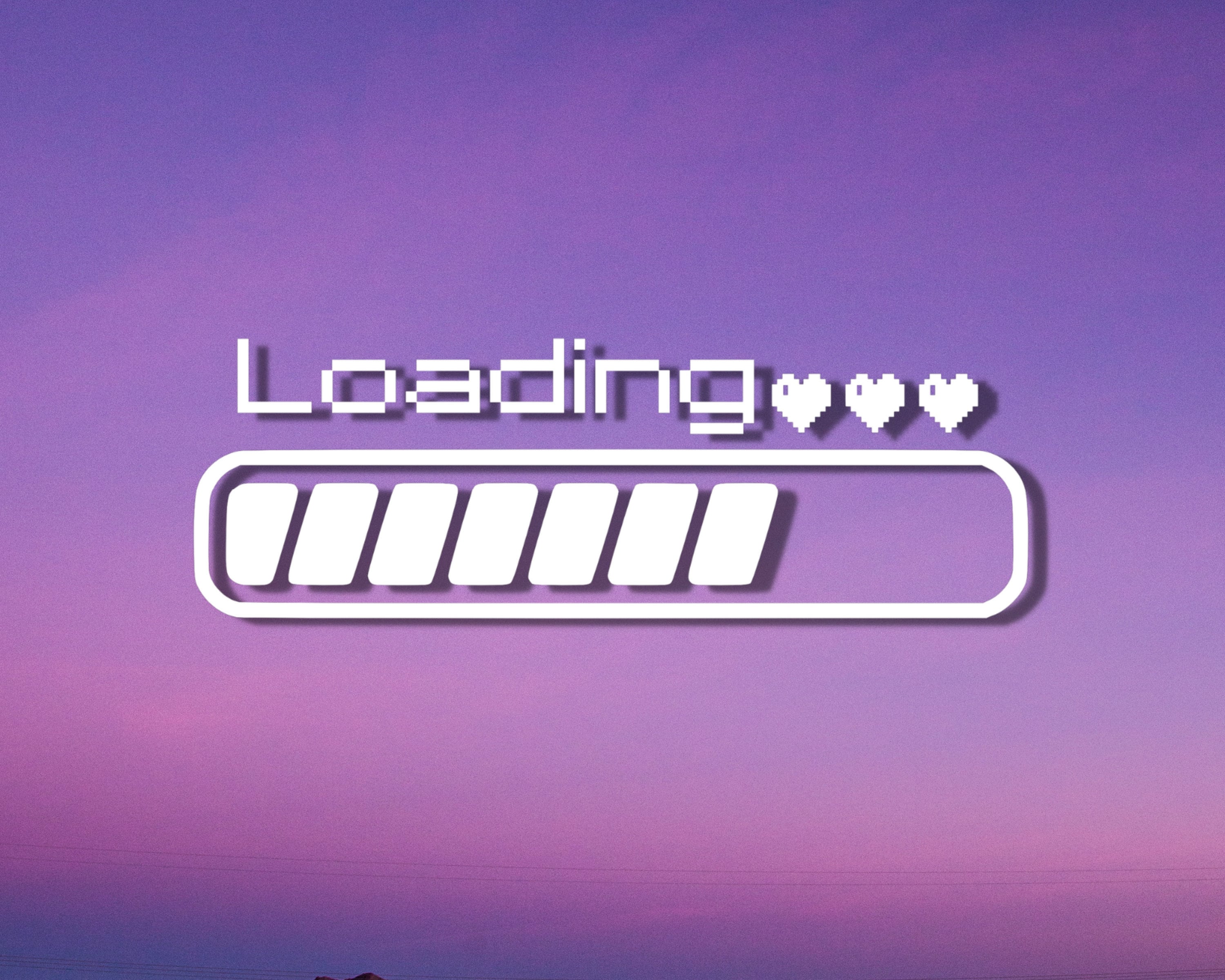 Loading Bar Vinyl Decal | Pixel Heart Sticker | Loading Sticker | Cute Car Vinyl Decals | Cute Car Stickers | Video Game Sticker