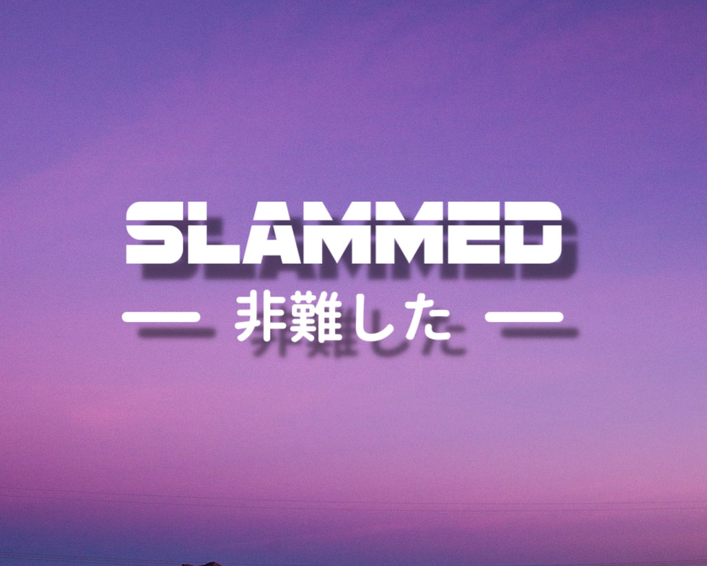 Slammed Vinyl Car Decal, JDM Vinyl Decals, Japanese Car Decal, Kanji Vinyl Sticker, Car Window Sticker, Static Car Decal, Car Bumper Sticker
