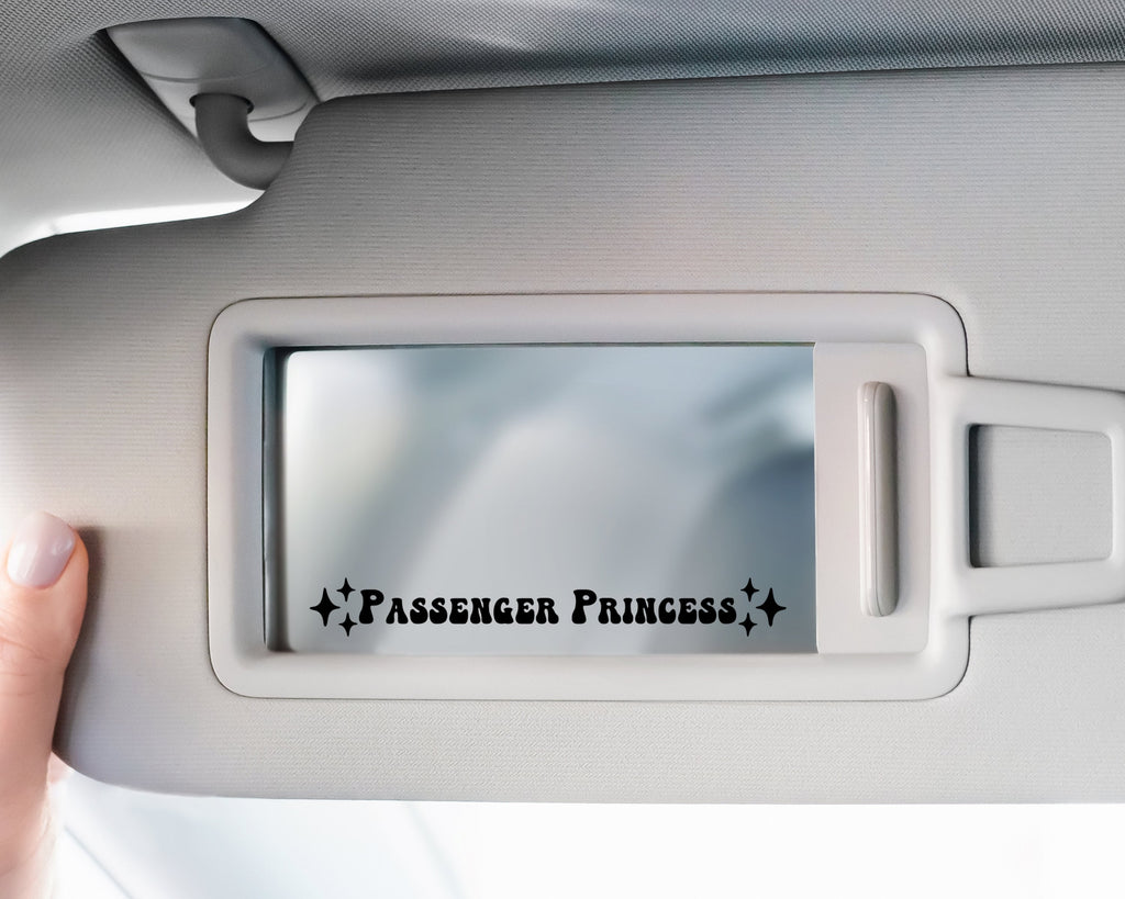 Passenger Princess Car Decal: Girlfriend Seat Sticker