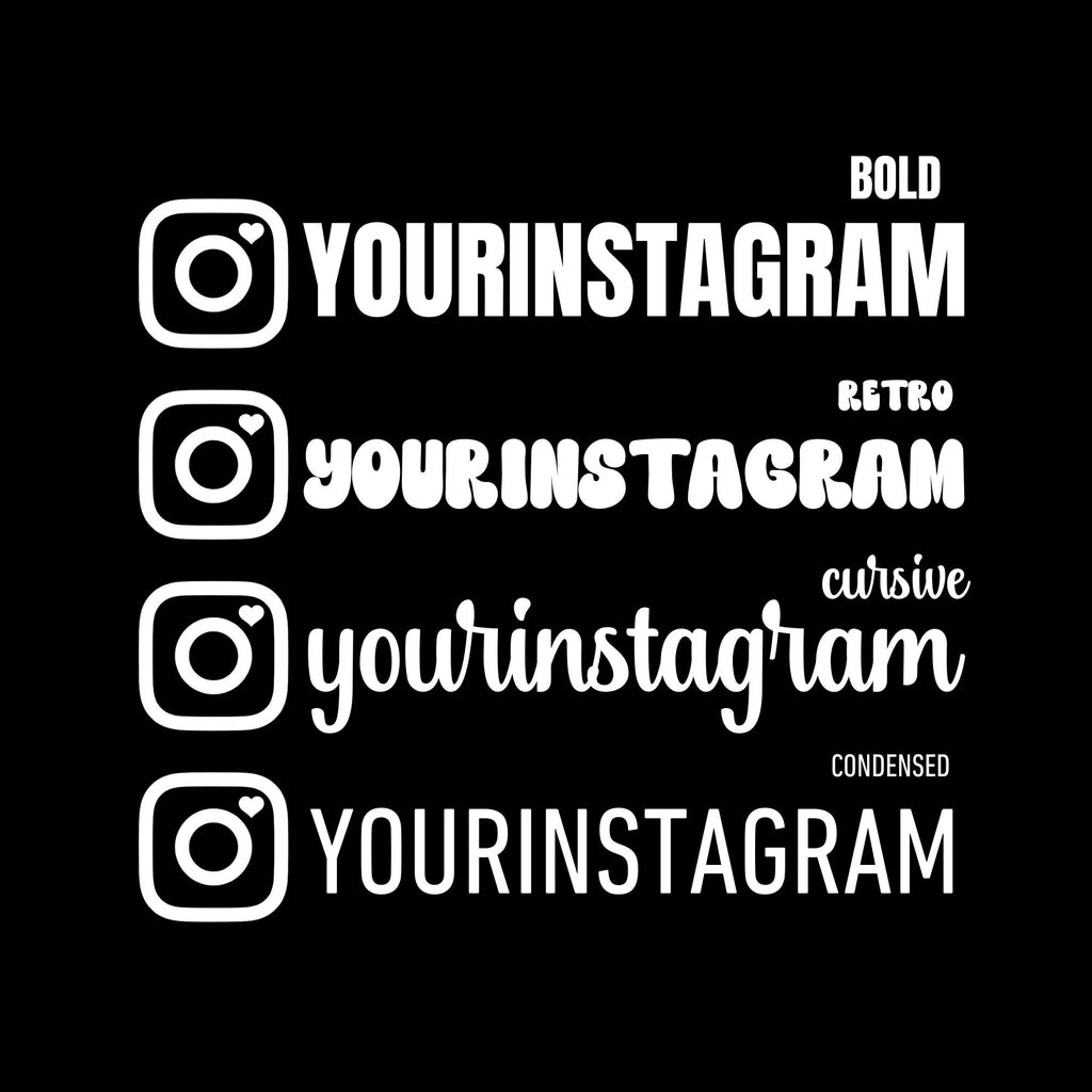 Custom Butterfly Instagram Decal