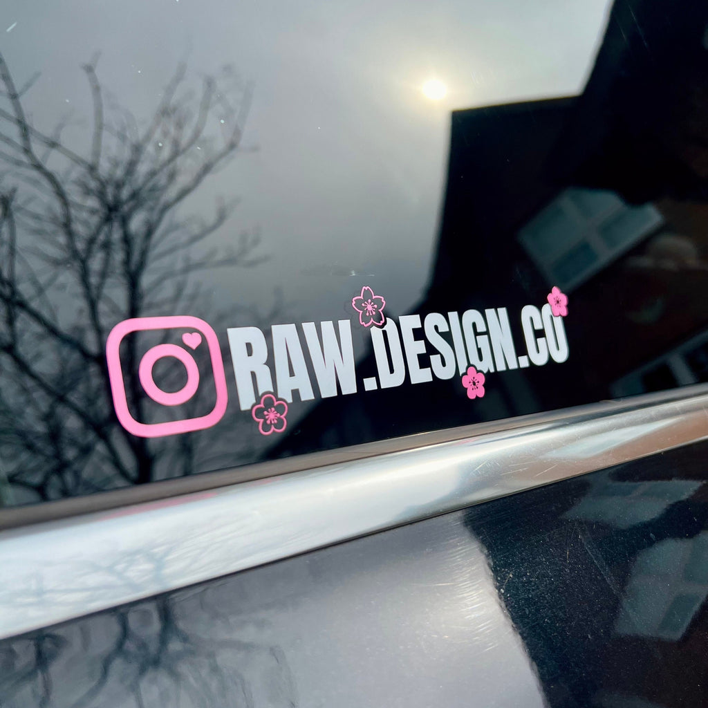 Custom Cherry Blossom Instagram Decal