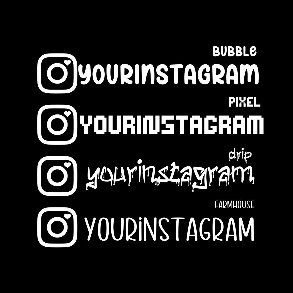 Custom Butterfly Instagram Decal