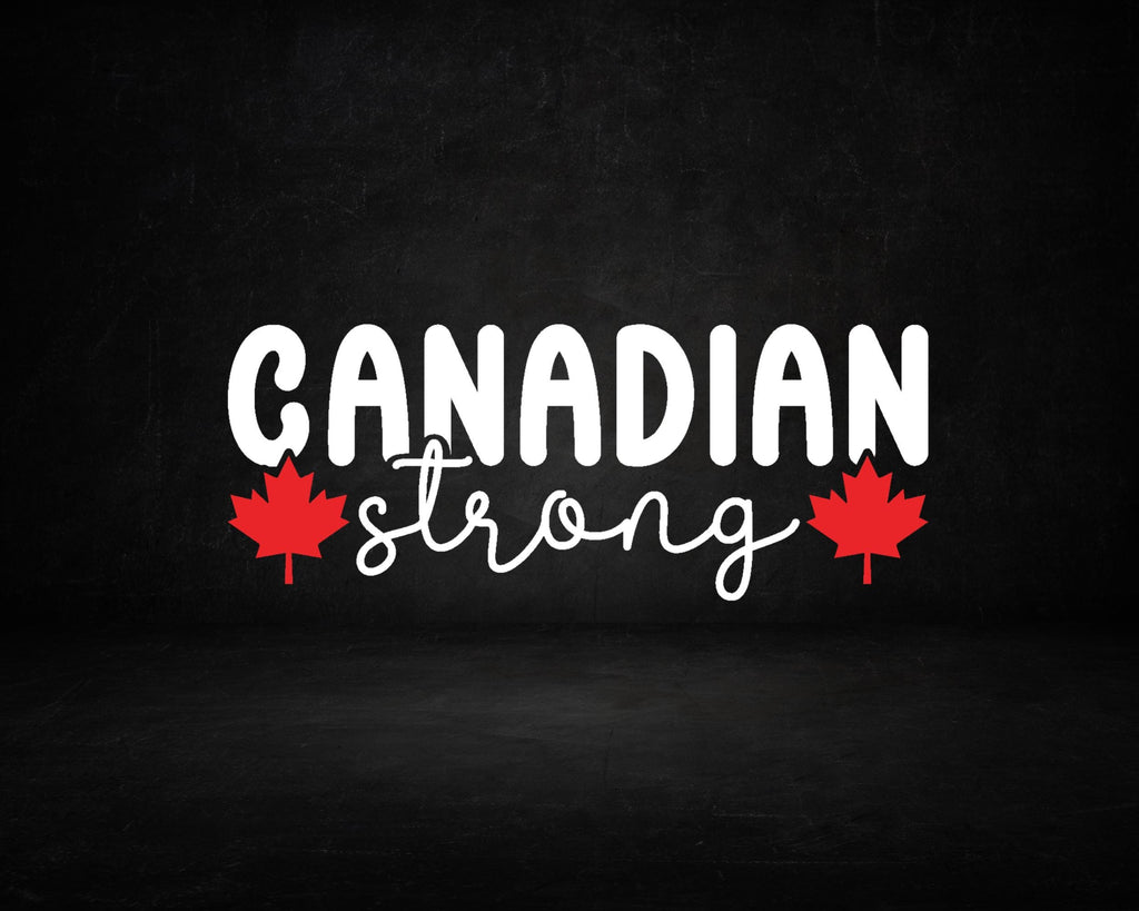 Canadian Strong Car Decal, Maple Leaf Sticker, Elbows Up Sticker, Canadian Pride Vinyl Sticker, Buy Canadian. True North Strong & Free Decal