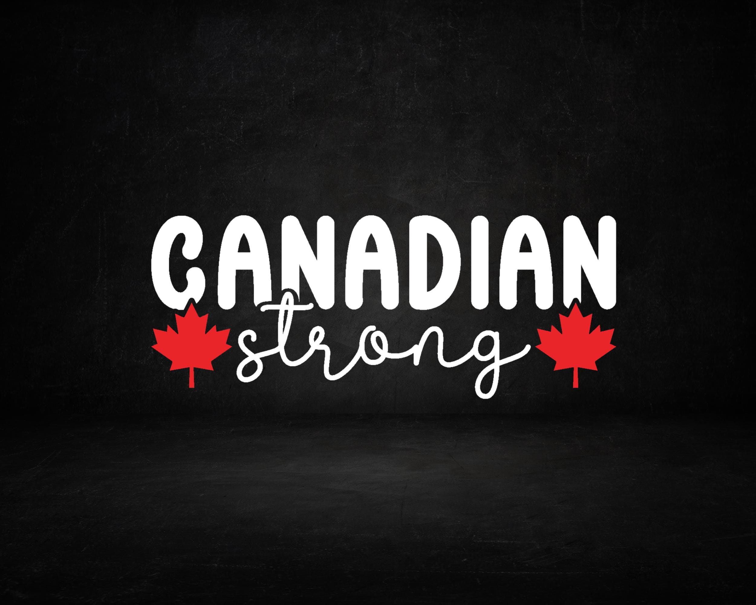 Canadian Strong Car Decal, Maple Leaf Sticker, Elbows Up Sticker, Canadian Pride Vinyl Sticker, Buy Canadian. True North Strong & Free Decal