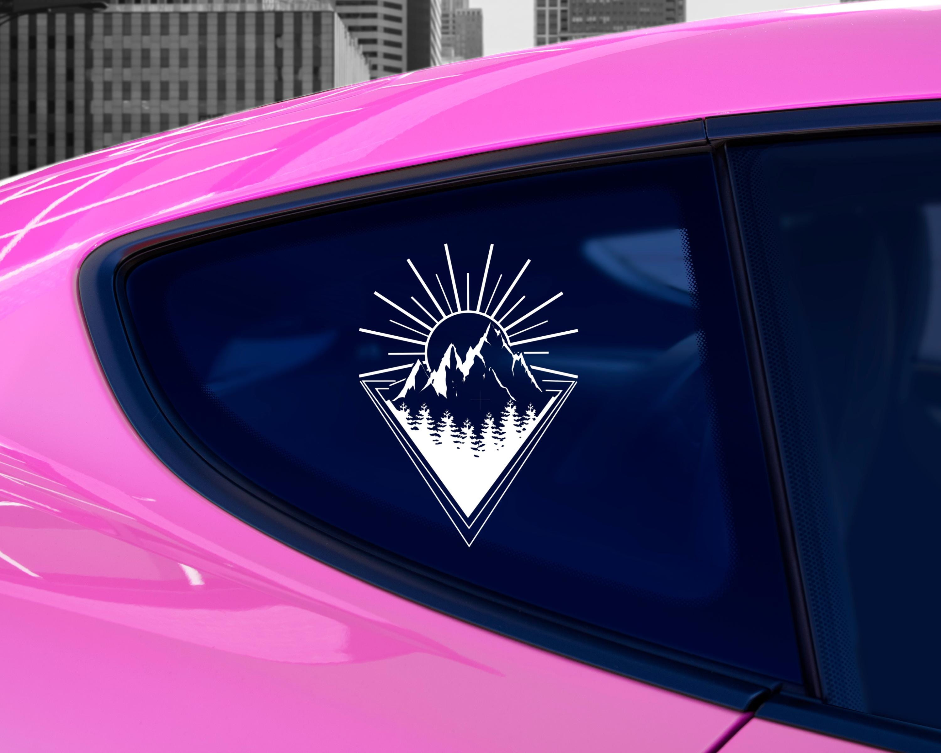Explore Sticker | Geometric Mountain Decal | Mountain Decal | Geometric Car Decal | Nature Car Decal | Camping Decal | Outdoor Decal