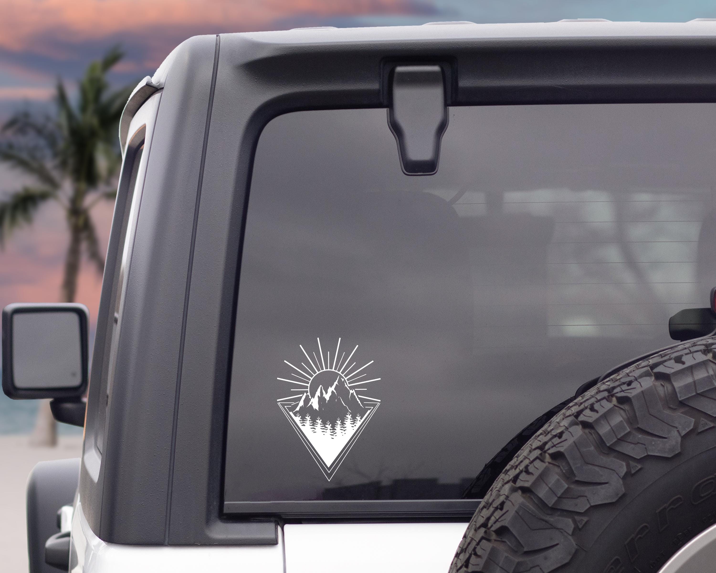 Explore Sticker | Geometric Mountain Decal | Mountain Decal | Geometric Car Decal | Nature Car Decal | Camping Decal | Outdoor Decal