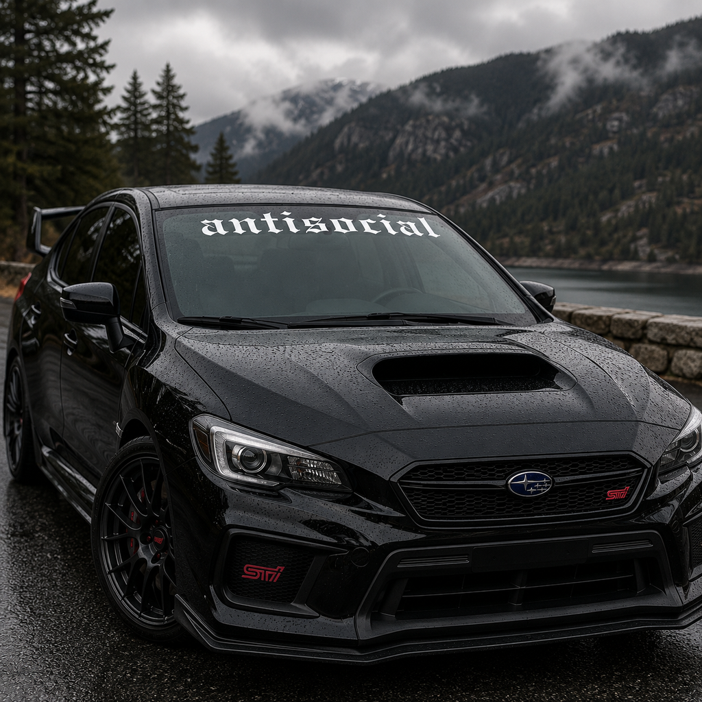 Custom Text Windshield Banner - Build Your Own Banner