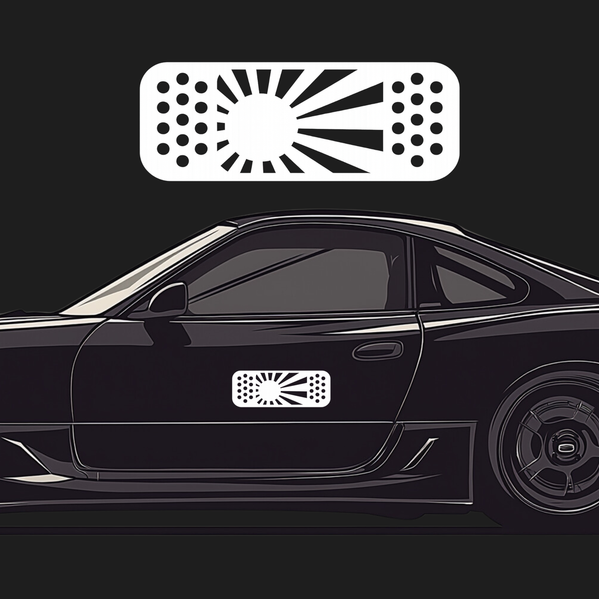 JDM Rising Sun Bandaid Decal – Raw Decals